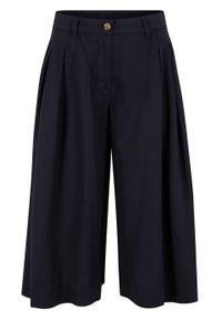 Spodnie culotte z szerokimi nogawkami, TENCEL™ Lyocell bonprix czarny. Kolor: czarny. Materiał: lyocell #1