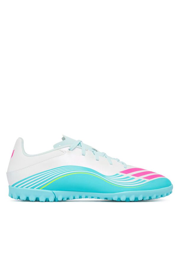 Adidas - adidas Buty do piłki nożnej F50 Messi Club Tf JQ0947 Biały. Kolor: biały. Materiał: materiał