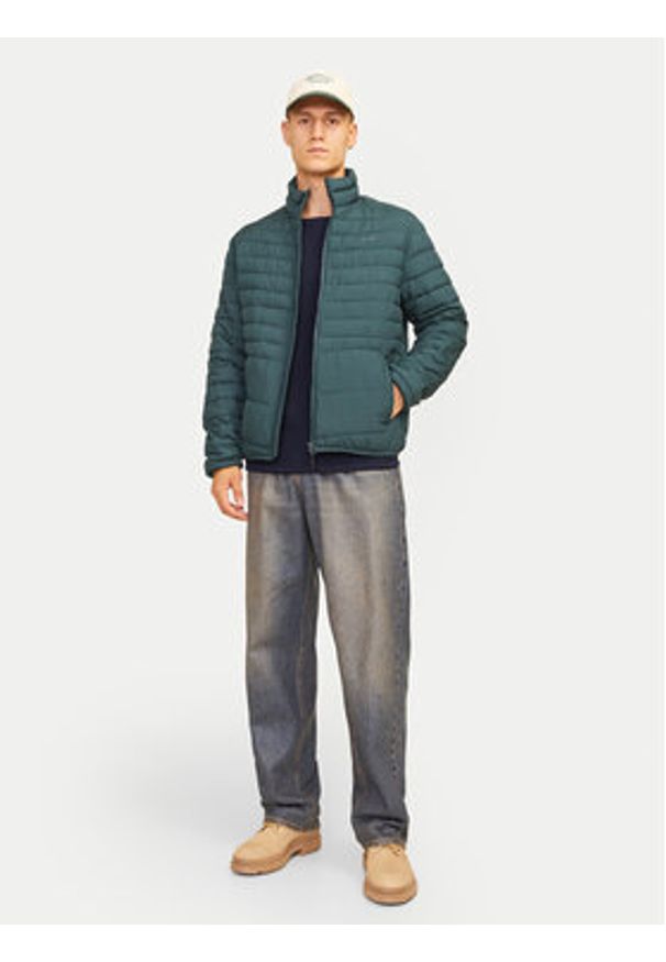 Jack & Jones Sweter Cooper 12258407 Granatowy Regular Fit. Kolor: niebieski. Materiał: bawełna