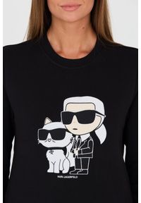 Karl Lagerfeld - KARL LAGERFELD Czarna bluza Ikonik 2.0. Kolor: czarny