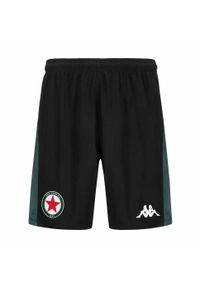 Kappa - Szorty Red Star FC Ahora Pro 8 2024/25. Kolor: czarny, zielony, wielokolorowy. Sport: piłka nożna