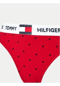 TOMMY HILFIGER - Tommy Hilfiger Stringi UW0UW05656 Czerwony. Kolor: czerwony. Materiał: bawełna #3