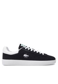 Lacoste Sneakersy 746SMA0065 Czarny. Kolor: czarny. Materiał: zamsz, skóra