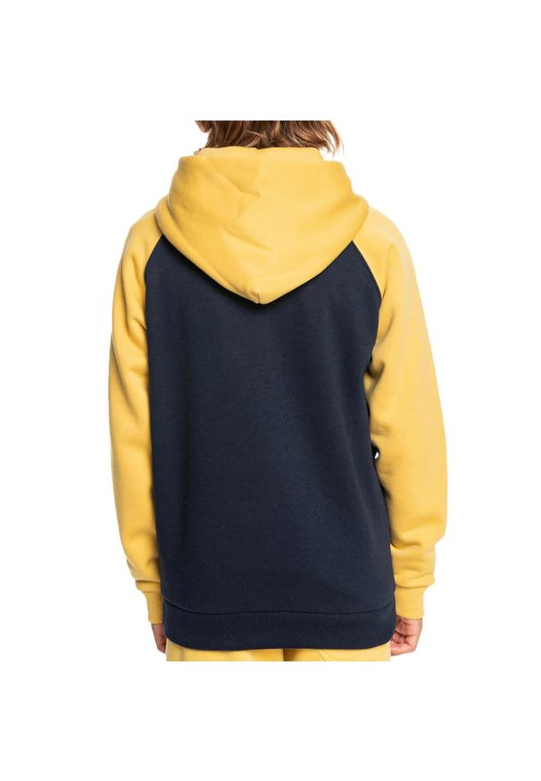 Bluza dresowa chłopięca Quiksilver Easy Day Zip Up z kapturem. Typ kołnierza: kaptur. Kolor: niebieski. Materiał: bawełna, poliester