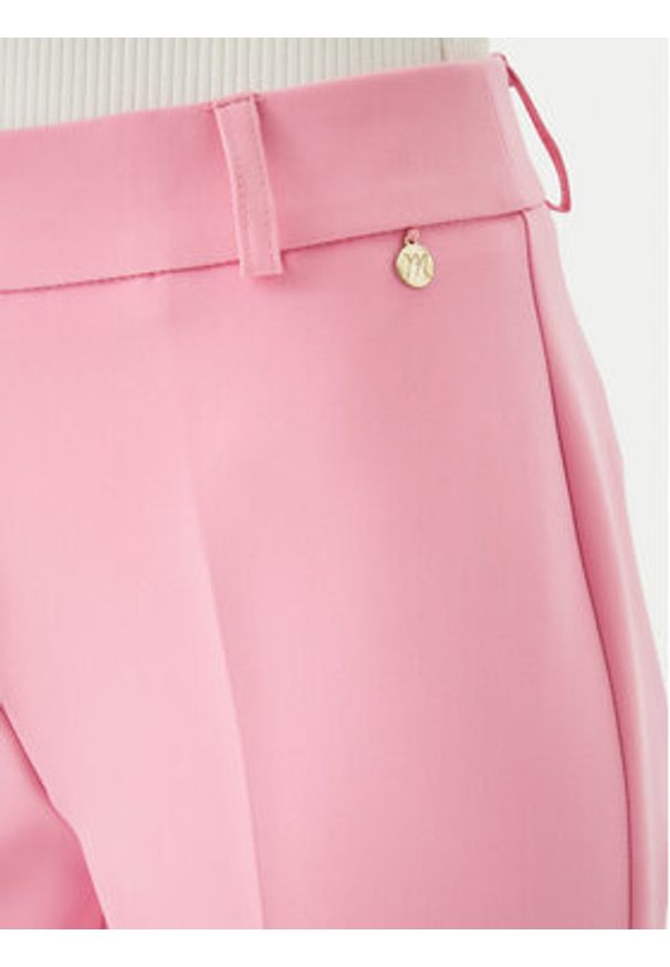 Maryley Spodnie materiałowe 26EB52Z/43BB Różowy jasny Regular Fit. Kolor: różowy. Materiał: syntetyk