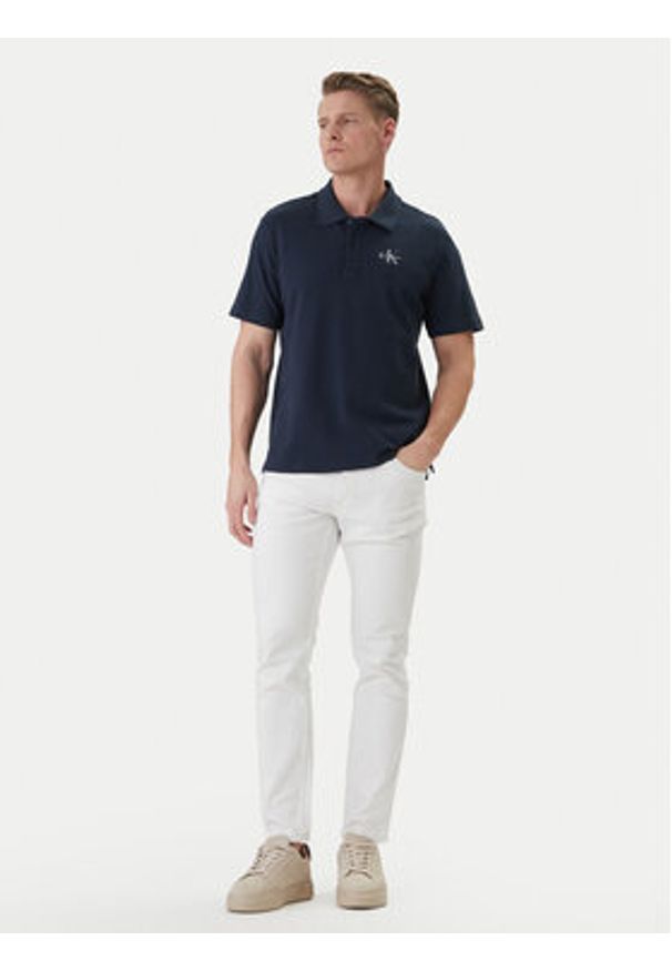 Calvin Klein Jeans Jeansy LV04RF751G Écru Slim Fit