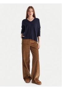 Kontatto Sweter 3M0842C Granatowy Relaxed Fit. Kolor: niebieski. Materiał: syntetyk #4