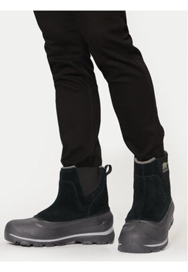 sorel - Sorel Śniegowce Buxton Pull On Wp 24 2084911010 Czarny. Kolor: czarny. Materiał: skóra, zamsz