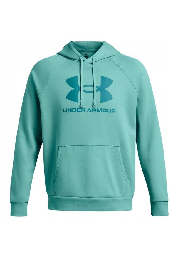 Under Armour - Męska Bluza Polarowa Z Logo Rival. Kolor: niebieski. Materiał: polar