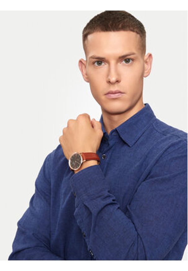 Daniel Wellington Zegarek Classic Multi-Eye St Maves Amber DW00100707 Brązowy. Kolor: brązowy