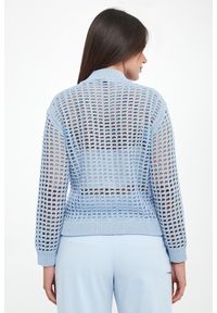 Kardigan damski ażurowy z cekinami PESERICO. Wzór: ażurowy #3