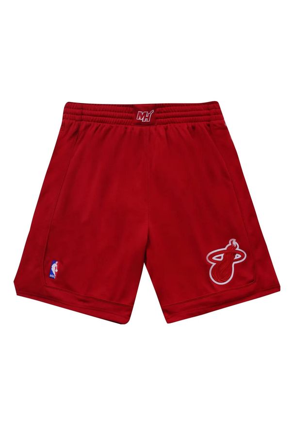 Mitchell & Ness - Szorty Miami Heat Authentic Christmas Day 2012/13. Kolor: czerwony. Materiał: poliester. Sport: koszykówka
