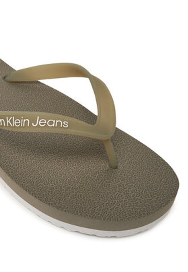 Calvin Klein Jeans Japonki Thong+ Tpu YM0YM01265 Brązowy. Kolor: brązowy