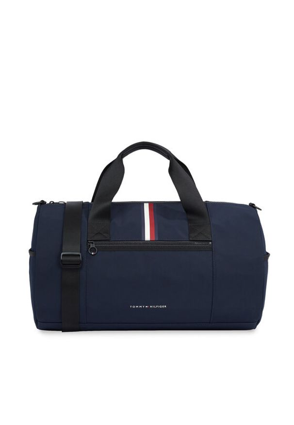 TOMMY HILFIGER - Tommy Hilfiger Torba Th Skyline Stripe Duffle AM0AM12089 Granatowy. Kolor: niebieski