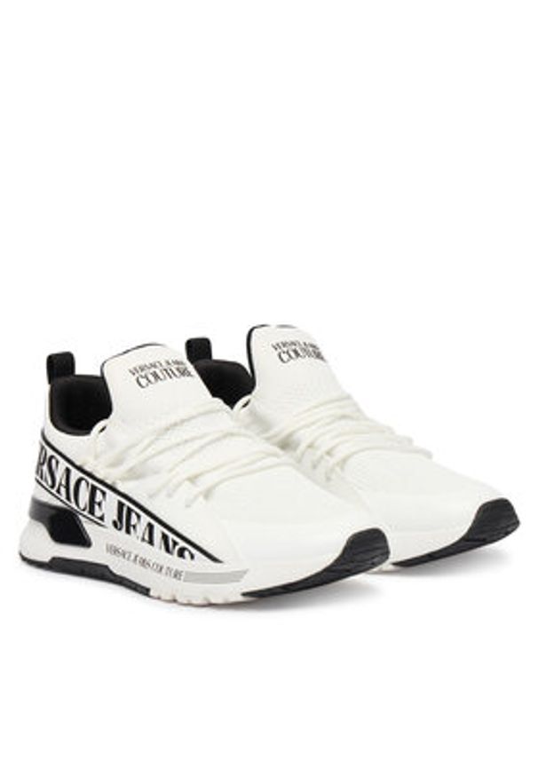 Versace Jeans Couture Sneakersy 80YA3SA3 Biały. Kolor: biały. Materiał: materiał