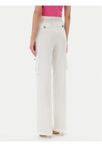 Versace Jeans Couture Spodnie materiałowe 78HAA109 Biały Wide Leg. Kolor: biały. Materiał: materiał