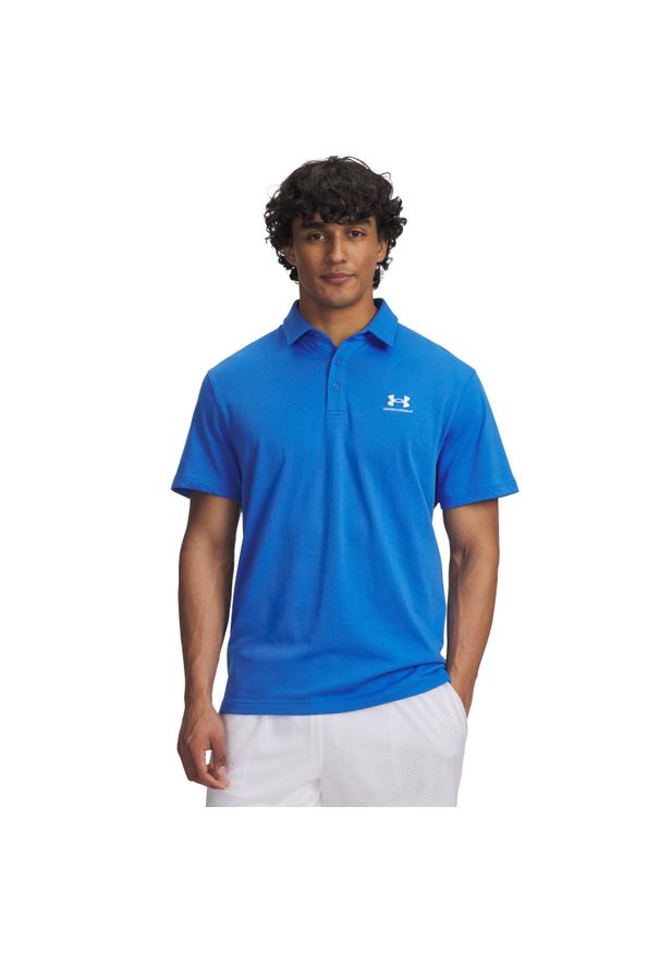 Polo Under Armour Icon. Typ kołnierza: polo. Kolor: niebieski