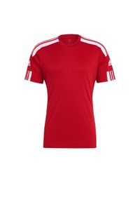 Koszulka piłkarska dla dorosłych Adidas Squadra 21 Jsy. Kolor: biały, wielokolorowy, czerwony. Materiał: jersey. Sport: piłka nożna