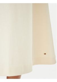 TOMMY HILFIGER - Tommy Hilfiger Spódnica midi WW0WW47886 Écru Regular Fit. Kolor: kremowy. Materiał: bawełna #5