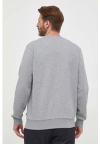 BOSS bluza bawełniana męska kolor szary z nadrukiem. Kolor: szary. Materiał: bawełna. Wzór: nadruk. Styl: klasyczny #5