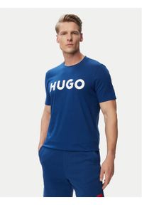 Hugo - HUGO T-Shirt Dulivio 50467556 Zielony Regular Fit. Kolor: zielony. Materiał: bawełna #1