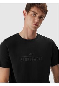 4f - 4F T-Shirt 4FAW23TTSHM0878 Czarny Regular Fit. Kolor: czarny. Materiał: bawełna #5
