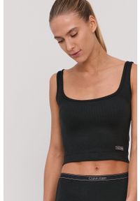 Calvin Klein Underwear Top piżamowy kolor czarny. Kolor: czarny