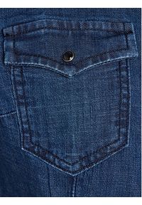 Sisley Koszula jeansowa 5TKL5QF66 Granatowy Regular Fit. Kolor: niebieski. Materiał: jeans, bawełna #3