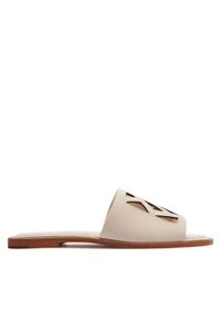 DKNY Klapki Jalila K1412783 Écru. Materiał: skóra