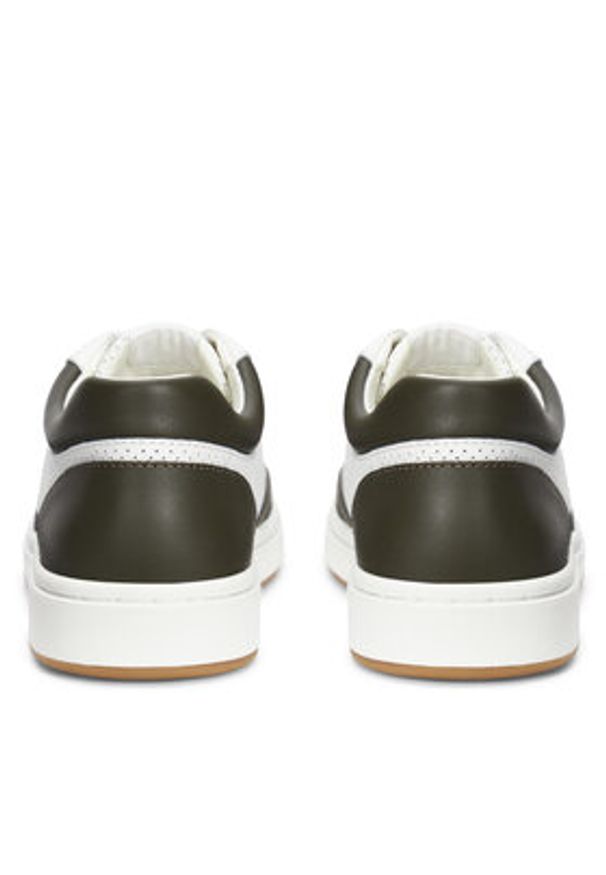 Lauren Ralph Lauren - LAUREN RALPH LAUREN Sneakersy Hailey Low-Top Lace-Up 802951391004 Biały. Kolor: biały. Materiał: skóra