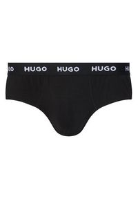 Hugo - HUGO Komplet slipów Hipbrief Triple 50532570 Czarny. Kolor: czarny. Materiał: bawełna #10