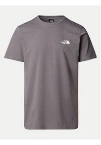 The North Face T-Shirt Simple Dome NF0A87NG Szary Regular Fit. Kolor: szary. Materiał: syntetyk, bawełna #4