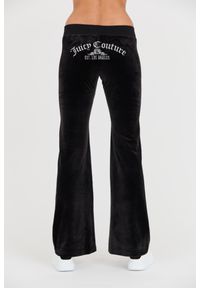 Juicy Couture - JUICY COUTURE Czarne damskie spodnie Arched Metallic Layla, Rozmiar L. Kolor: czarny #3