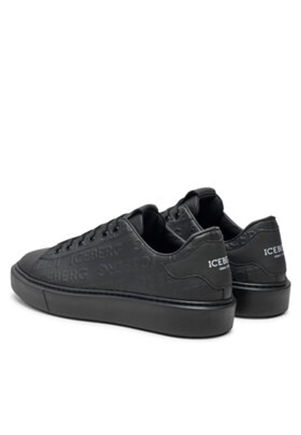 Iceberg Sneakersy Bozema IU1684 Czarny. Kolor: czarny. Materiał: skóra