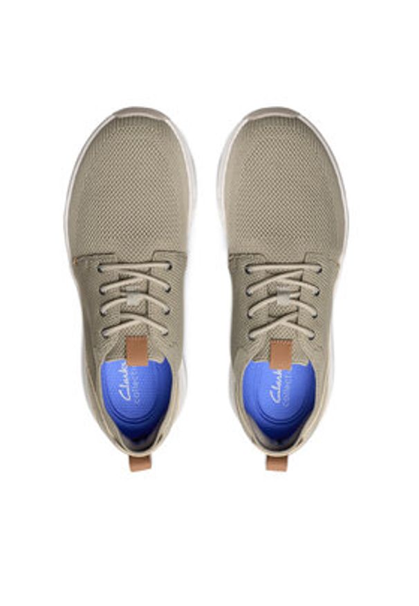 Clarks Sneakersy Motion Trek MX 26181982 Khaki. Kolor: brązowy. Materiał: materiał