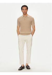 JOOP! Jeans Polo 15 JJK-08Vicono 30045448 Beżowy Modern Fit. Typ kołnierza: polo. Kolor: beżowy. Materiał: bawełna #4