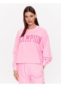 Champion Bluza Bookstore 116082 Różowy Relaxed Fit. Kolor: różowy. Materiał: bawełna