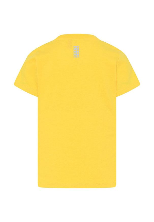 LEGO Wear - Lego Wear t-shirt dziecięcy kolor żółty z nadrukiem. Okazja: na co dzień. Kolor: żółty. Wzór: nadruk. Styl: casual