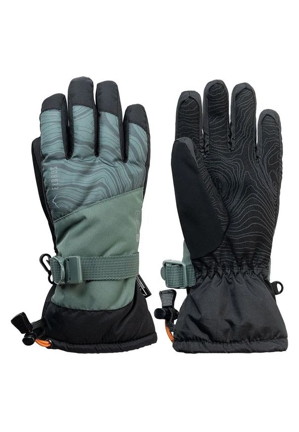 Elbrus - Rękawiczki Dziecięce Maiko. Kolor: żółty, czarny, wielokolorowy, zielony. Sezon: zima. Sport: narciarstwo