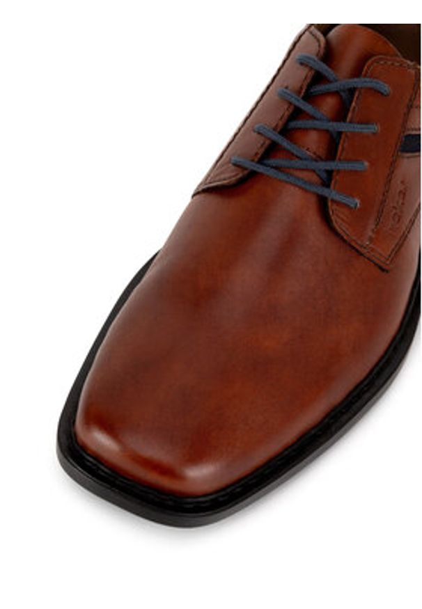 Rieker Półbuty B0803-24 Brązowy. Kolor: brązowy. Materiał: skóra