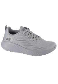 skechers - Buty do chodzenia damskie Skechers 117209LTGY. Kolor: szary. Materiał: materiał, syntetyk. Szerokość cholewki: normalna. Sport: turystyka piesza
