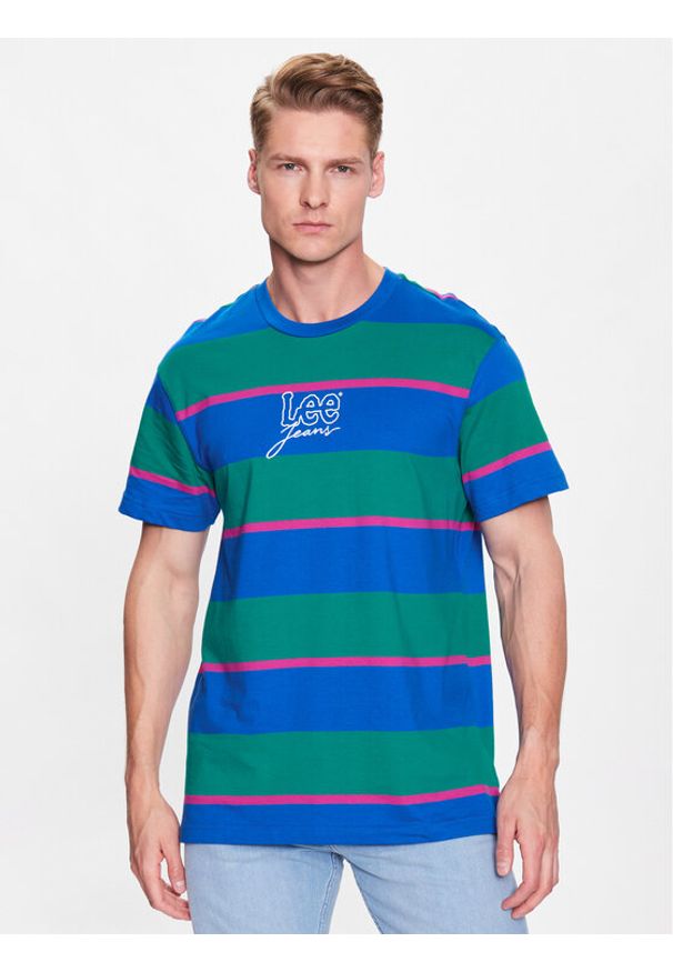 Lee T-Shirt LL11FNA13 112331470 Kolorowy Regular Fit. Materiał: bawełna. Wzór: kolorowy