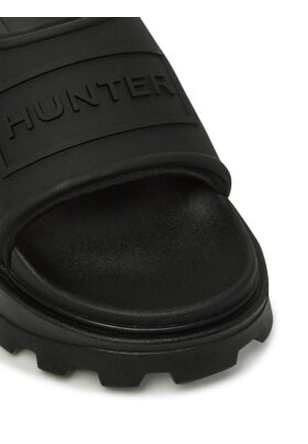 Hunter Klapki HFRU0007251 Czarny. Kolor: czarny. Materiał: syntetyk