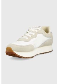 GANT - Gant sneakersy Bevinda kolor biały. Nosek buta: okrągły. Zapięcie: sznurówki. Kolor: biały. Materiał: skóra