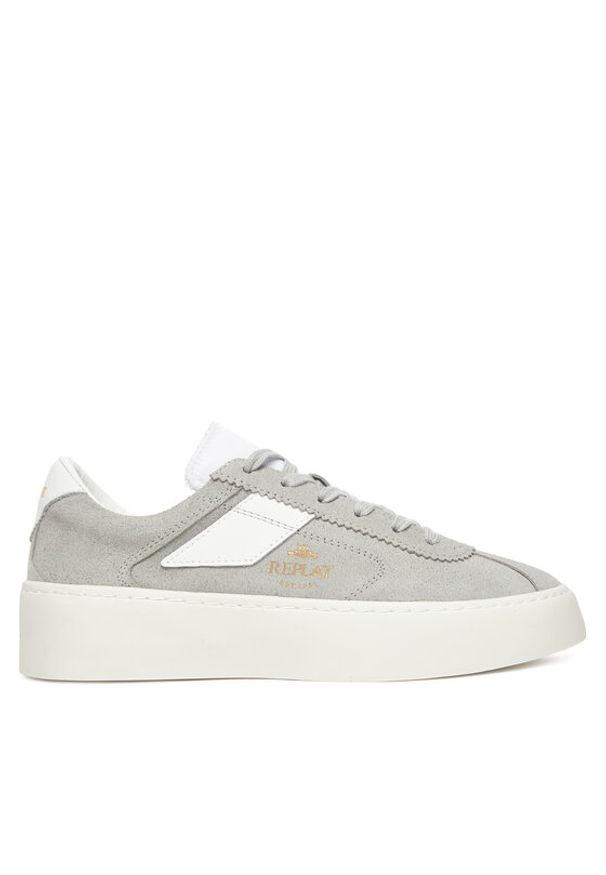 Replay - REPLAY Sneakersy Allen GWSE4 .000.C0001L Szary. Kolor: szary. Materiał: zamsz, skóra