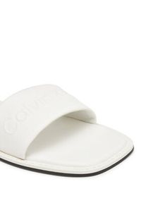 Calvin Klein Klapki Flat Slide - He HW0HW02378 Biały. Kolor: biały. Materiał: materiał #3