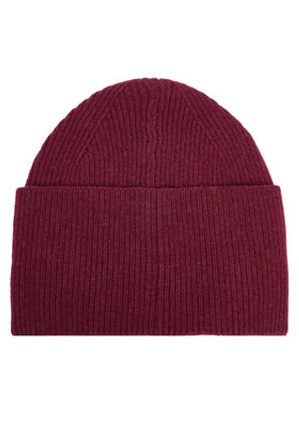 Hugo Czapka Xaff 50496011 Bordowy. Kolor: czerwony. Materiał: wełna