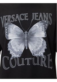 Versace Jeans Couture T-Shirt 79GAHP06 CJ01P Czarny Regular Fit. Kolor: czarny. Materiał: bawełna #2