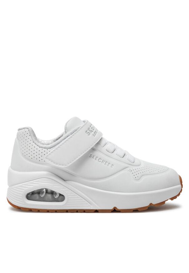 skechers - Skechers Sneakersy Air Blitz 403673L/WHT Biały. Kolor: biały. Materiał: skóra