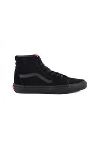 Buty do chodzenia męskie Vans SK8 HI. Zapięcie: sznurówki. Kolor: czarny. Materiał: skóra, materiał. Szerokość cholewki: normalna. Model: Vans SK8. Sport: turystyka piesza